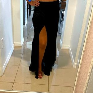High waisted maxi skirt